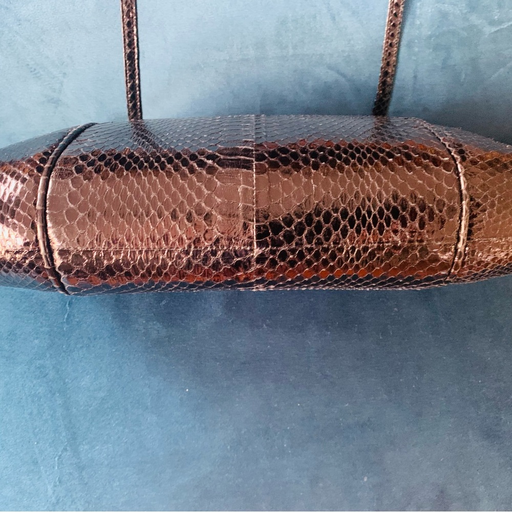 Black Python Purse, Real Python And In Mint Condi… - image 3